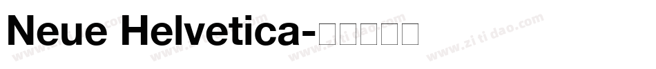 Neue Helvetica字体转换